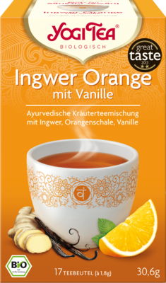 YOGI TEA Ingwer Orange mit Vanille Bio Filterbeut.
