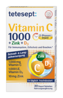 TETESEPT Vitamin C 1.000+Zink+D3 1.000 I.E. Tabl.